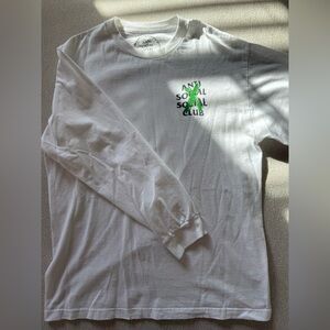 Anti Social Social Club White Tee with Black Print